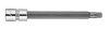 Neo torx dugókulcs 1/4", 87 mm, T30
