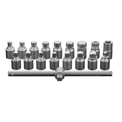 Neo olajleeresztő kulcskészlet 18 részes 3/8"