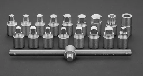 Neo olajleeresztő kulcskészlet 18 részes 3/8"