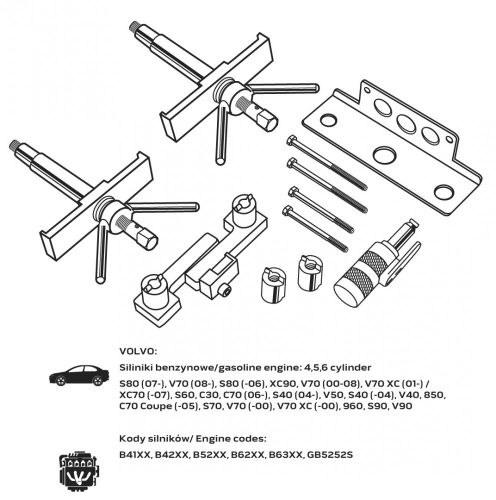Neo vezérműtengely blokkoló készlet, Volvo