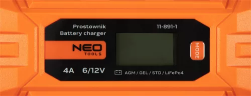 Neo automatikus akkumulátortöltő 4A/70W, 3-120Ah
