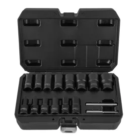Neo törtcsavarkihajtó készlet, 16 részes 1/2", 8-27 mm