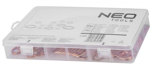 Neo réz alátétek, 150 részes