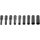 Neo gépi dugókulcskészlet 1/2", 9 részes hosszú torx 10-24