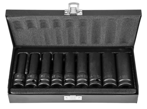 Neo gépi dugókulcskészlet 1/2", 9 részes hosszú torx 10-24
