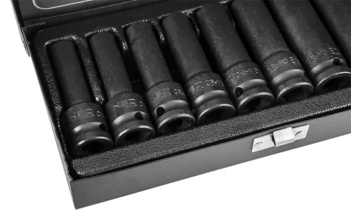 Neo gépi dugókulcskészlet 1/2", 9 részes hosszú torx 10-24