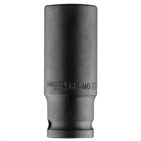 Neo gépi dugókulcs, hosszított 1/2", 22 mm, Cr-Mo