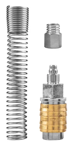 Neo pneumatikus gyorscsatlakozó, 8x10 mm tömlőkimenetes, védőrugós