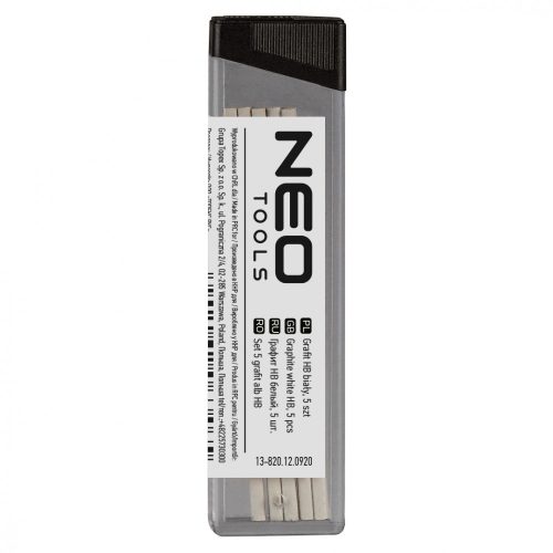 Neo ácsceruza betét fehér hb, 5 db