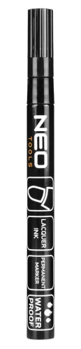 Neo filctoll, fekete, tartós, vízálló, lakk, alumínium, 4 db
