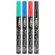 Neo filctoll, 4 színű, tartós, vízálló, lakk, alumínium, 4 db
