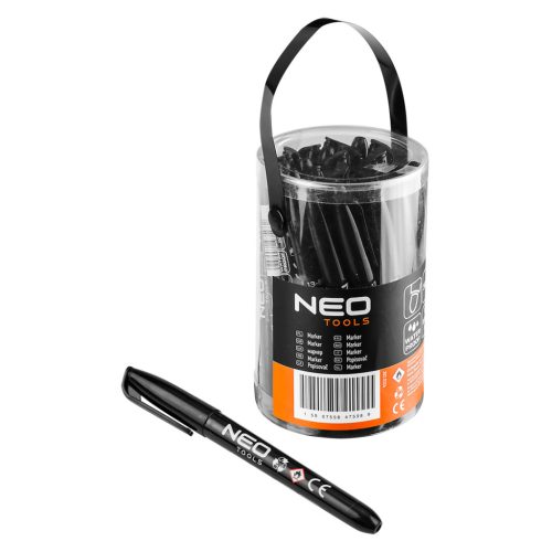 Neo filctoll, fekete, tartós, vízálló, olajbázisú
