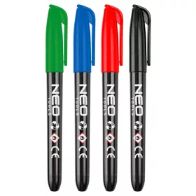 Neo filctoll, 4 színű, tartós, vízálló, olajbázisú, 4 db