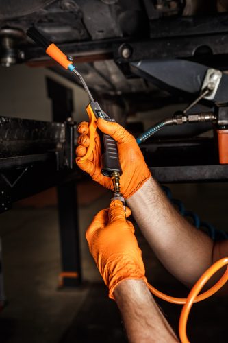 Neo pneumatikus spiráltömlő 5x8 mm, 10 m 16 bar