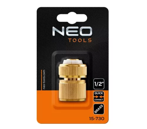 Neo tömlő gyorscsatlakozó 1/2" alumínium, réz