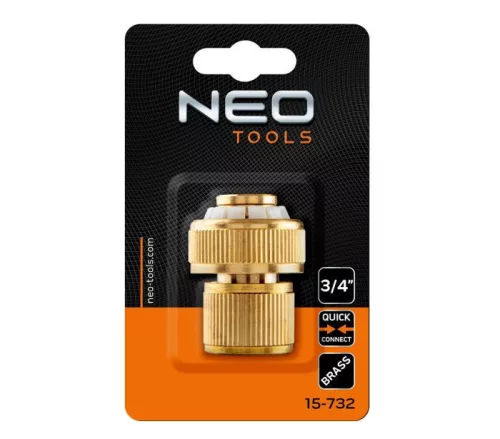 Neo tömlő gyorscsatlakozó 3/4" alumínium, réz
