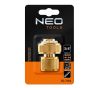 Neo tömlő gyorscsatlakozó vízstoppos 3/4" alumínium, réz