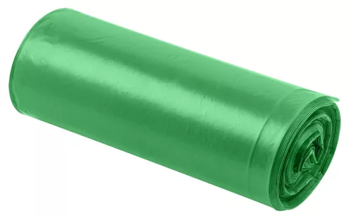 Neo hulladékgyűjtő zsák 60 L, zöld, szalaggal, 35 μm, 10 db