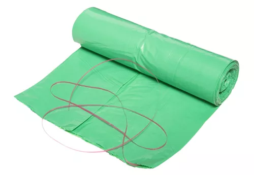 Neo hulladékgyűjtő zsák 60 L, zöld, szalaggal, 35 μm, 10 db