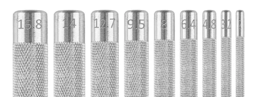 Neo bőrlyukasztó készlet, szénacél, 15db, 2-22mm, oxfordszövet tok
