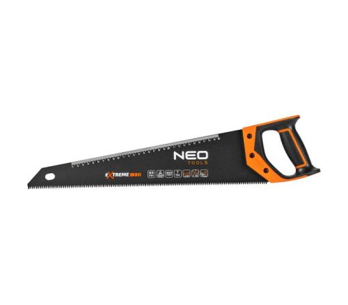 Neo rókafarkú fűrész vonalzóval 450 mm, 7 TPI, teflon bevonat