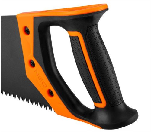 Neo rókafarkú fűrész vonalzóval 450 mm, 7 TPI, teflon bevonat