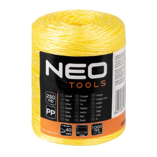 Neo polipropilén zsinór 250 m