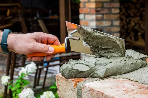 Neo kőműves kanál szögletes 140 mm, bianyag markolat