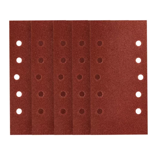 Neo csiszolópapír tépőzáras 115x230 mm P80, lyukas, 5 részes