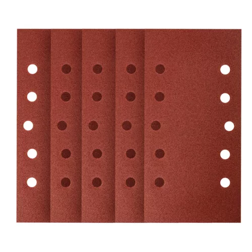 Neo csiszolópapír tépőzáras 115x230 mm P120, lyukas, 5 részes