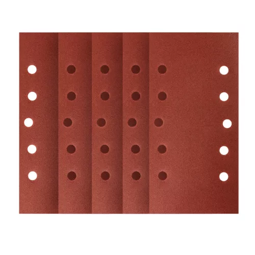 Neo csiszolópapír tépőzáras 115x230 mm P180, lyukas, 5 részes