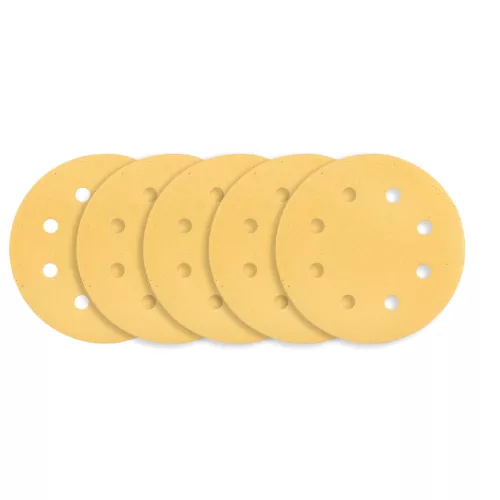 Neo csiszolópapír tépőzáras 180 mm P120, 8 lyukas 5 részes