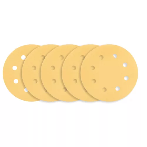 Neo csiszolópapír tépőzáras 180 mm P180, 8 lyukas 5 részes