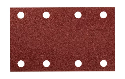 Neo csiszolópapír tépőzáras 80x130mm, P80, 8 lyukas, 5db