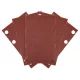 Neo csiszolópapír tépőzáras 80x130mm, P120, 8 lyukas, 5db