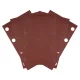 Neo csiszolópapír tépőzáras 80x130mm, P240, 8 lyukas, 5db