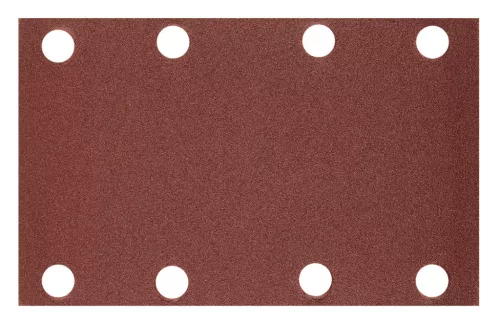 Neo csiszolópapír tépőzáras 80x130mm, P240, 8 lyukas, 5db