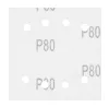 Neo csiszolópapír tépőzáras 113x113mm, P80, 8 lyukas, 5db