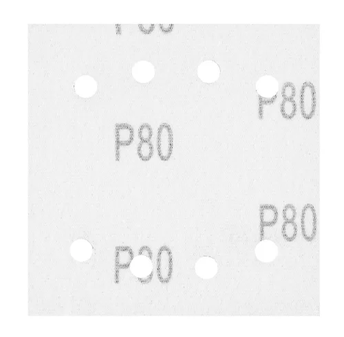 Neo csiszolópapír tépőzáras 113x113mm, P80, 8 lyukas, 5db