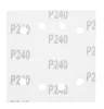 Neo csiszolópapír tépőzáras 113x113mm, P240, 8 lyukas, 5db