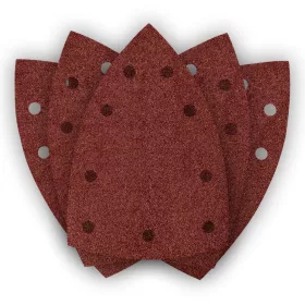 Neo csiszolópapír tépőzáras deltacsiszolóhoz 100x147mm, P80, 9 lyukas, 5db