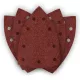 Neo csiszolópapír tépőzáras deltacsiszolóhoz 100x147mm, P80, 9 lyukas, 5db