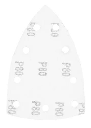 Neo csiszolópapír tépőzáras deltacsiszolóhoz 100x147mm, P80, 9 lyukas, 5db