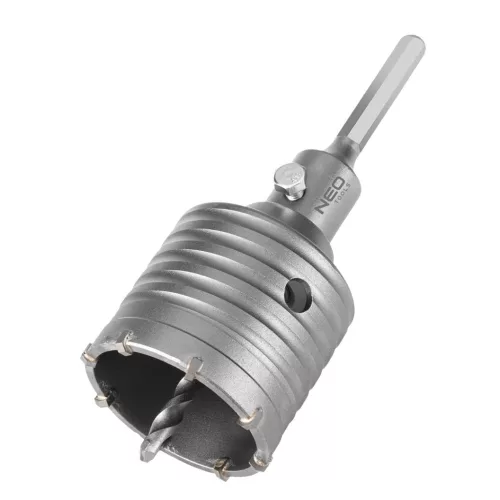 Neo körkivágó betonhoz 65 mm HEX adapterrel és próbafúróval
