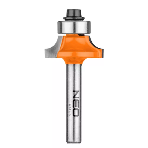 Neo idommaró csapággyal, lekerekítő, 22,5x9 mm, szár 6 mm, HM