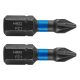 Neo torziós ütvecsavarozó bit PZ1x25 mm, 2 részes