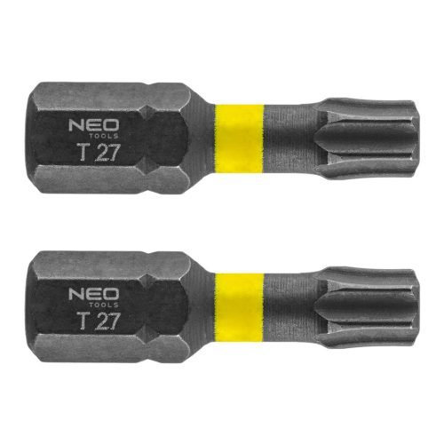 Neo torziós ütvecsavarozó bit T27x25 mm, 2 részes