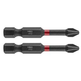 Neo torziós ütvecsavarozó bit PH2x50 mm, 2 részes
