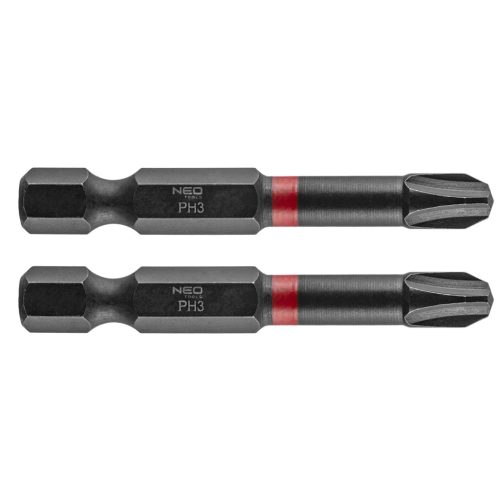 Neo torziós ütvecsavarozó bit PH3x50 mm, 2 részes