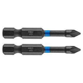 Neo torziós ütvecsavarozó bit PZ1x50 mm, 2 részes